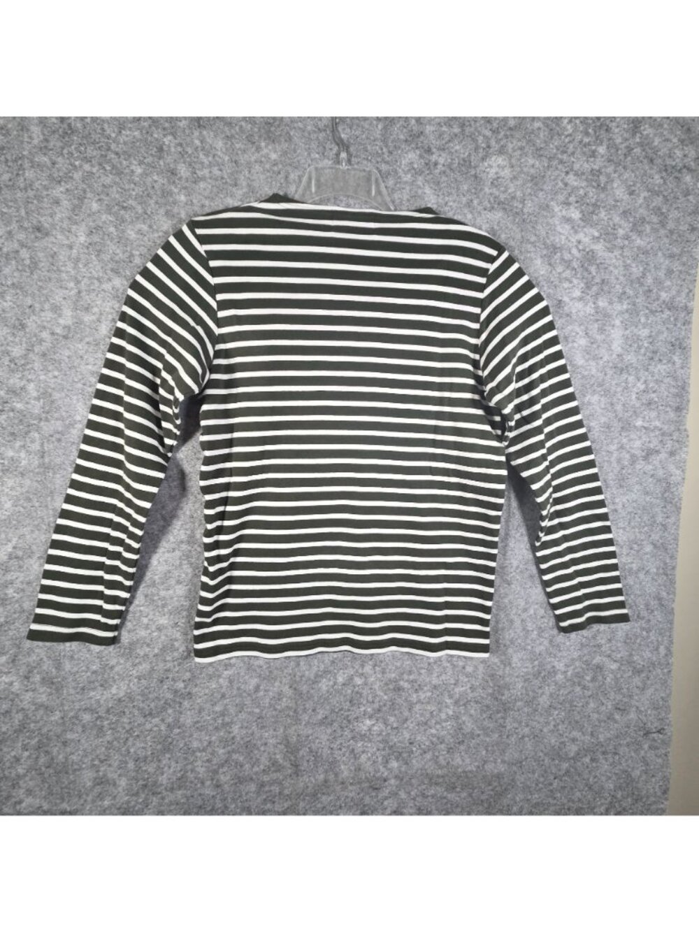 Breton Shirt Co Striped Pullover Top Women’s XL Black White Preppy Coastal Core - Picture 6 of 10